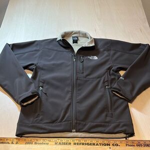 Mens The North Face‎ Soft Shell Jacket Size Small Brown/Tan